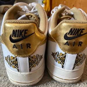 Nike Air Force 1 All Star Pack White and Gold
